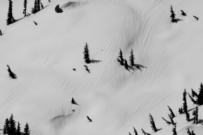 Patterns On Snow Slope
